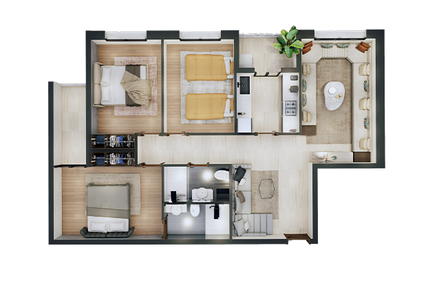 Plan de l'appartement B12