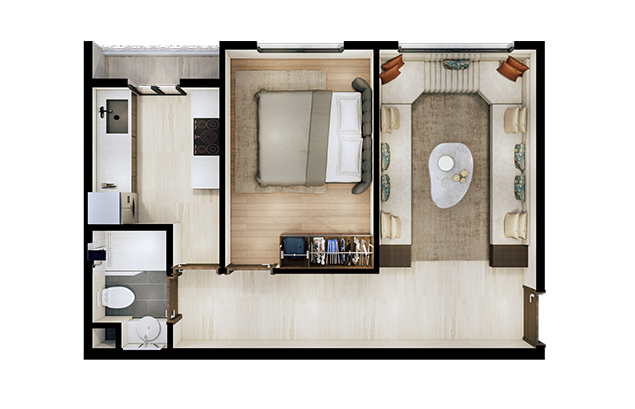 Plan de l'appartement I62