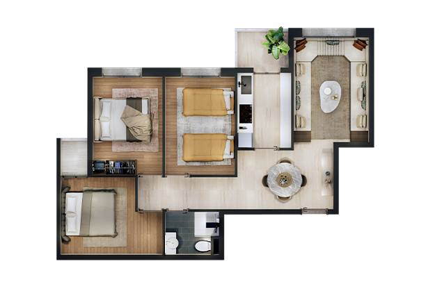 Plan de l'appartement I12